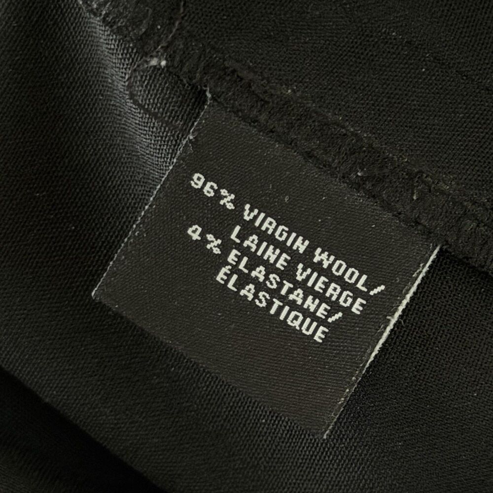 Lafayette 148 New York Womens Black Wool Blend Straight Leg Dress Pants Size 14 - Picture 4 of 7